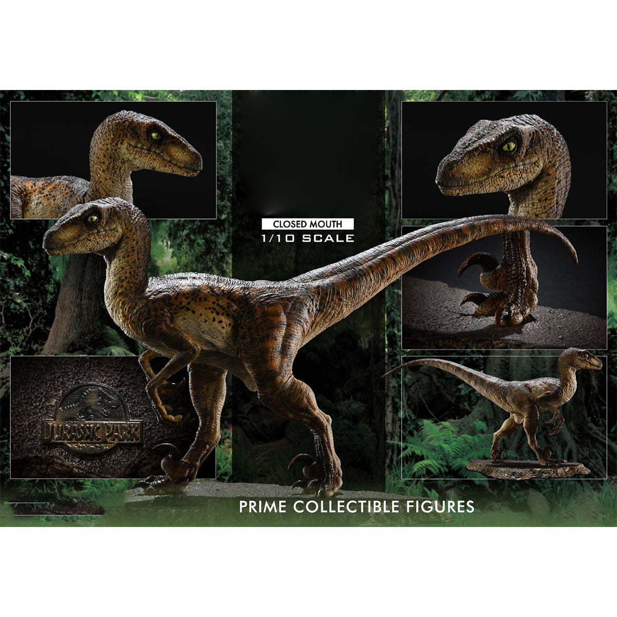 Prime 1 Studio, The Velociraptor, Closed Mouth Version, Statue Figurine