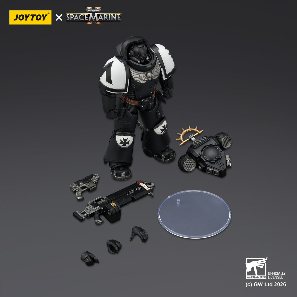 JOYTOY Warhammer 40,000: Space Marine 2 Heavy Intercessor with Heavy Bolt Rifle and Bolt Pistol (Game Edition) 1/18 Scale Action Figure