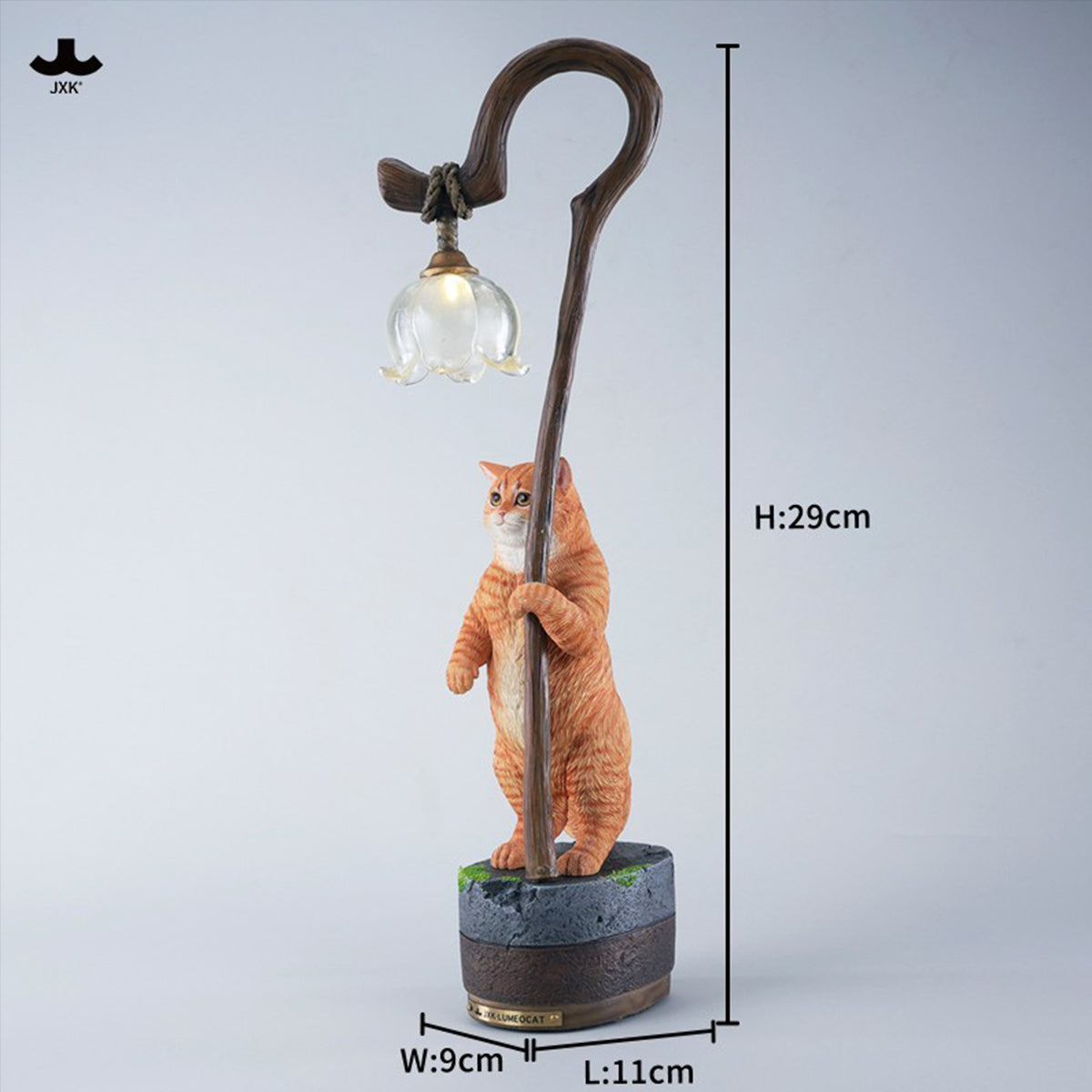 JXK Lily of the Valley Reflecting a Cat JXK342 Collectible Animal Figurine