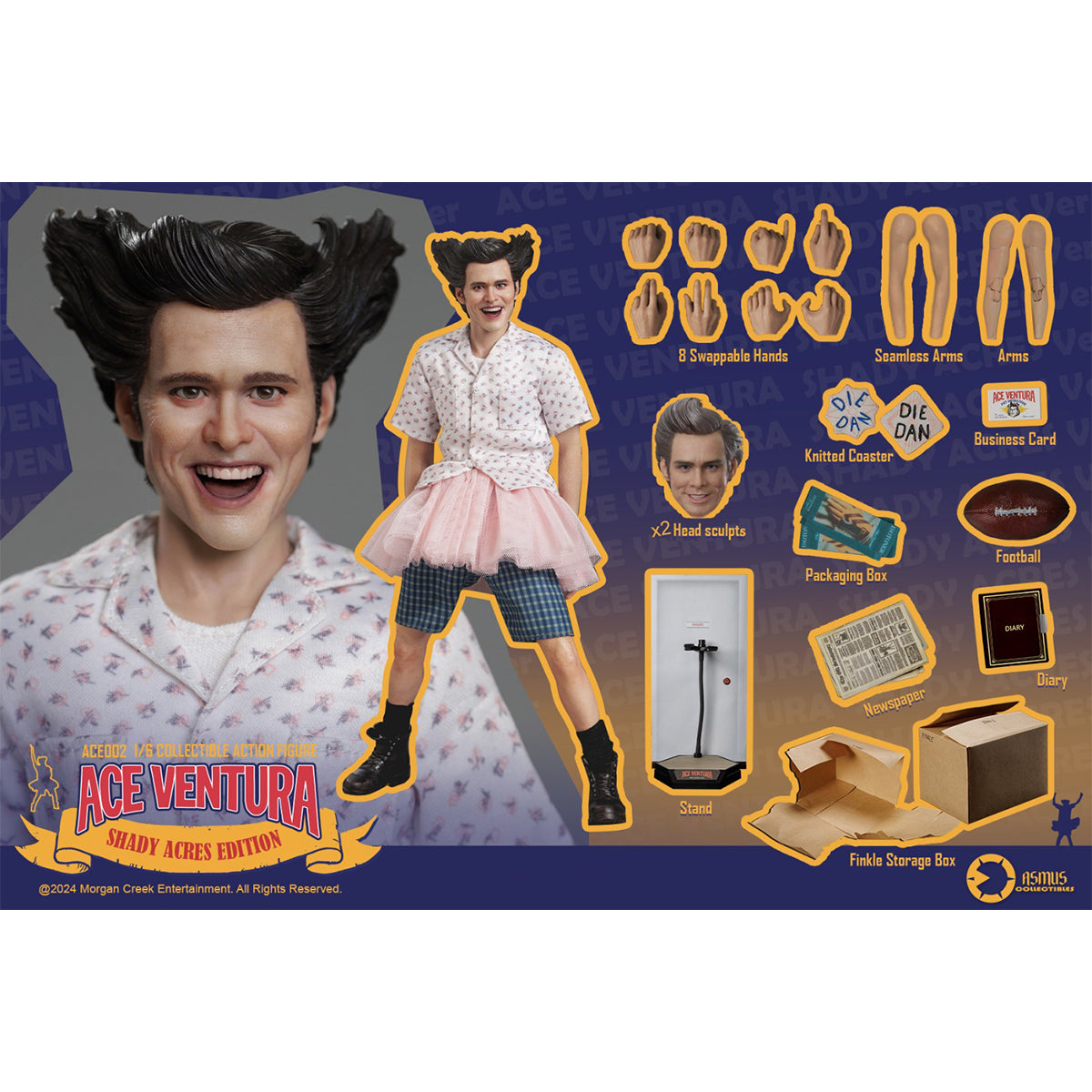 Asmus Toys Ace Ventura: Shady Acres Ver. Action Figures