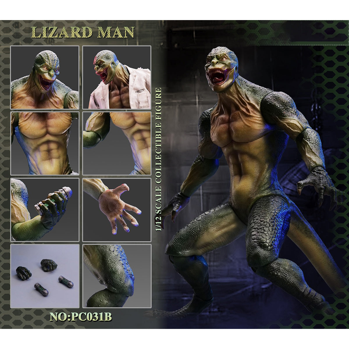 PCTOYS, Lizard Man, Action Figure Full Set