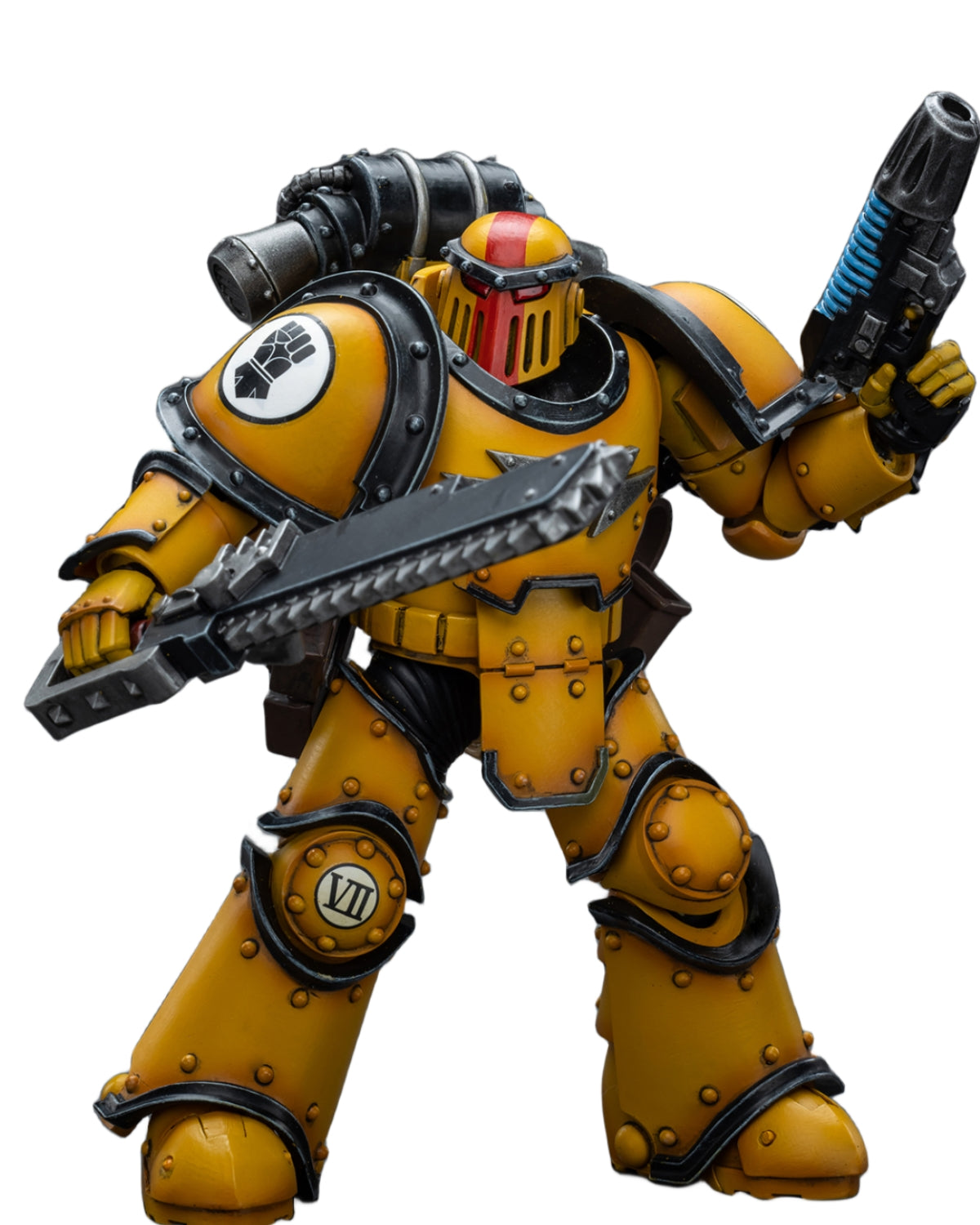 HiPlay JoyToy 40K Collectible Figure: Imperial Fists Legion MkIII Despoiler Squad Sergeant with Plasma Pistol 1:18 Scale Action Figures JT9084