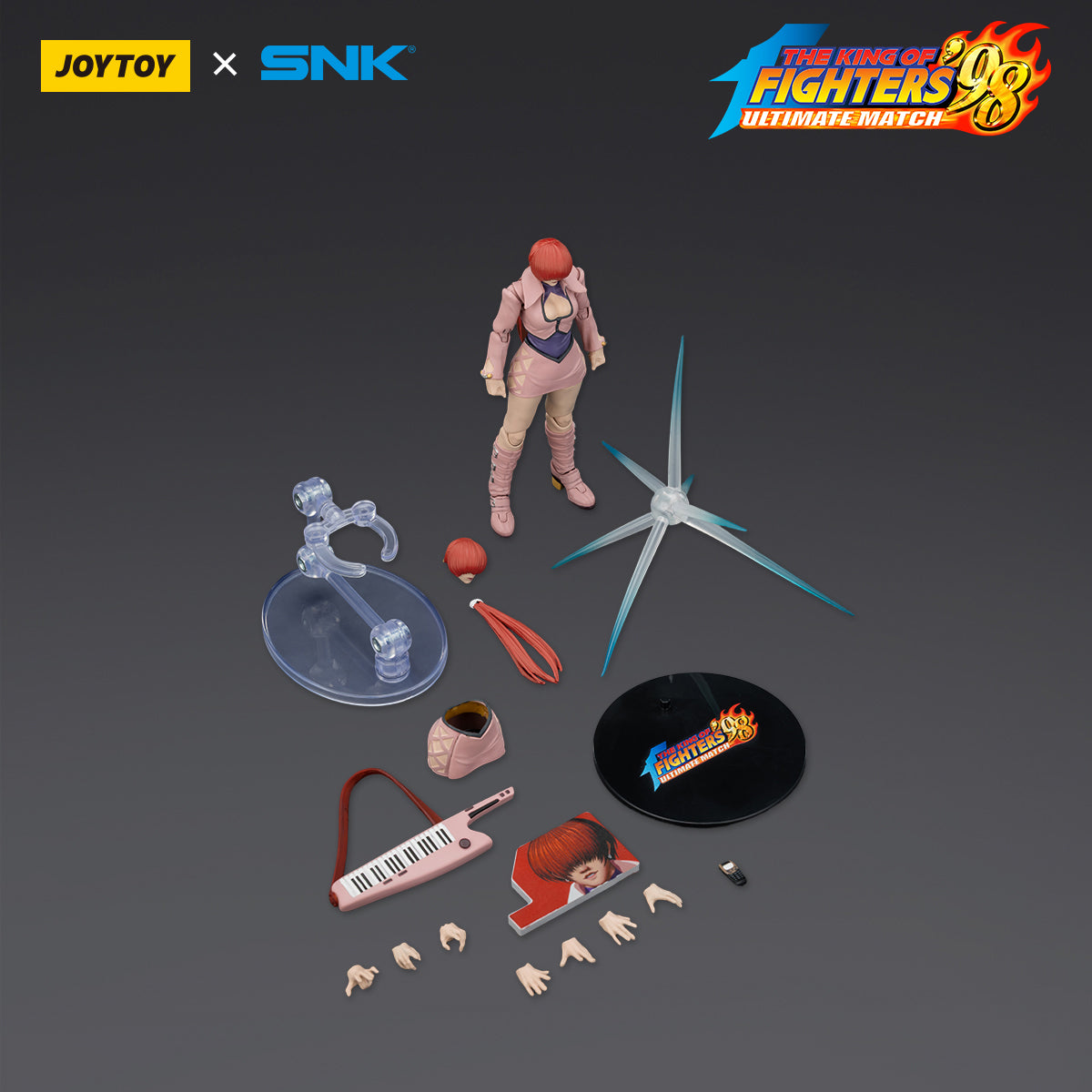 JOYTOY KOF'98UM Orochi Team Chris & Shermie & Yashiro Nanakase 1/18 Scale Action Figure