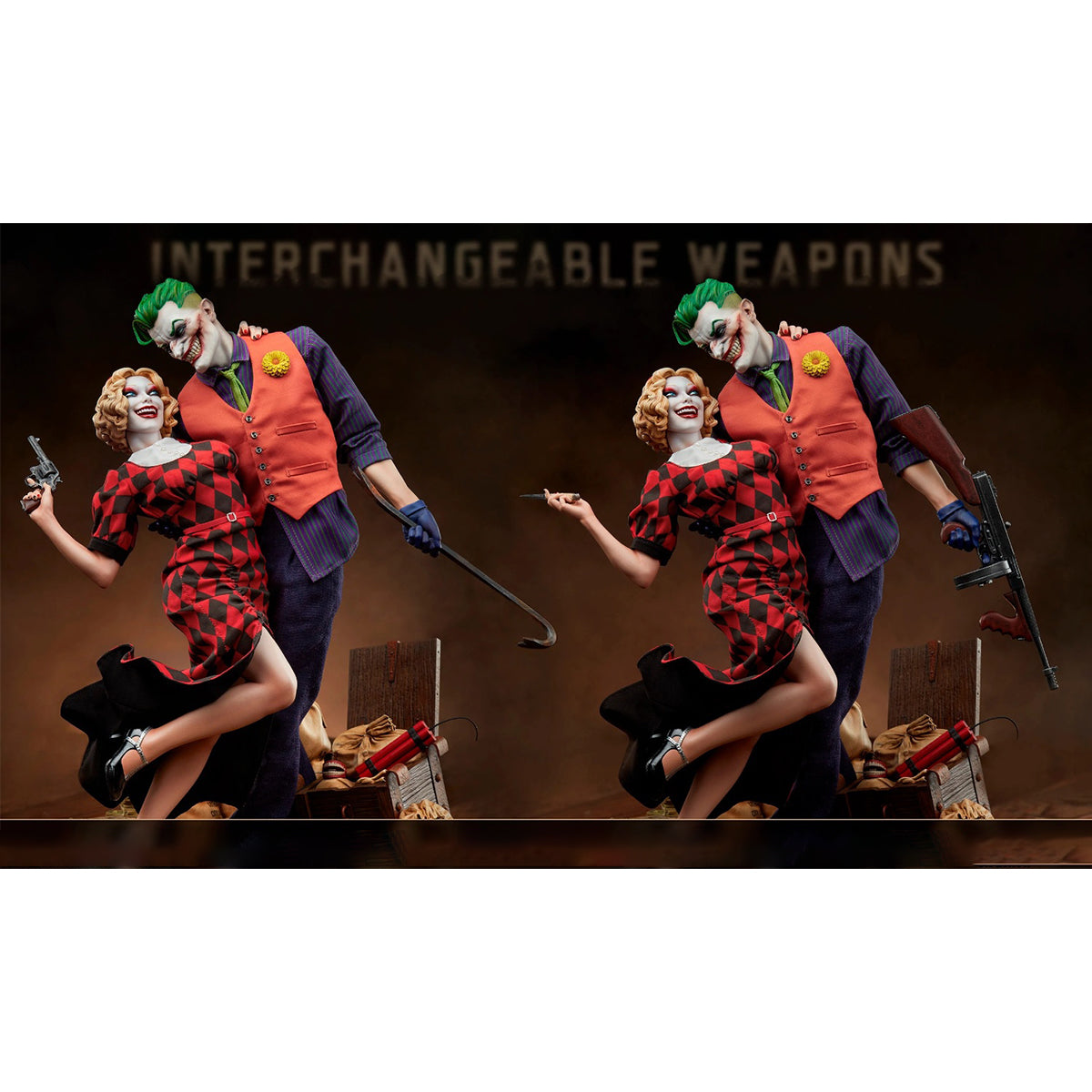Sideshow The Joker And Quinn Collectible Figurine
