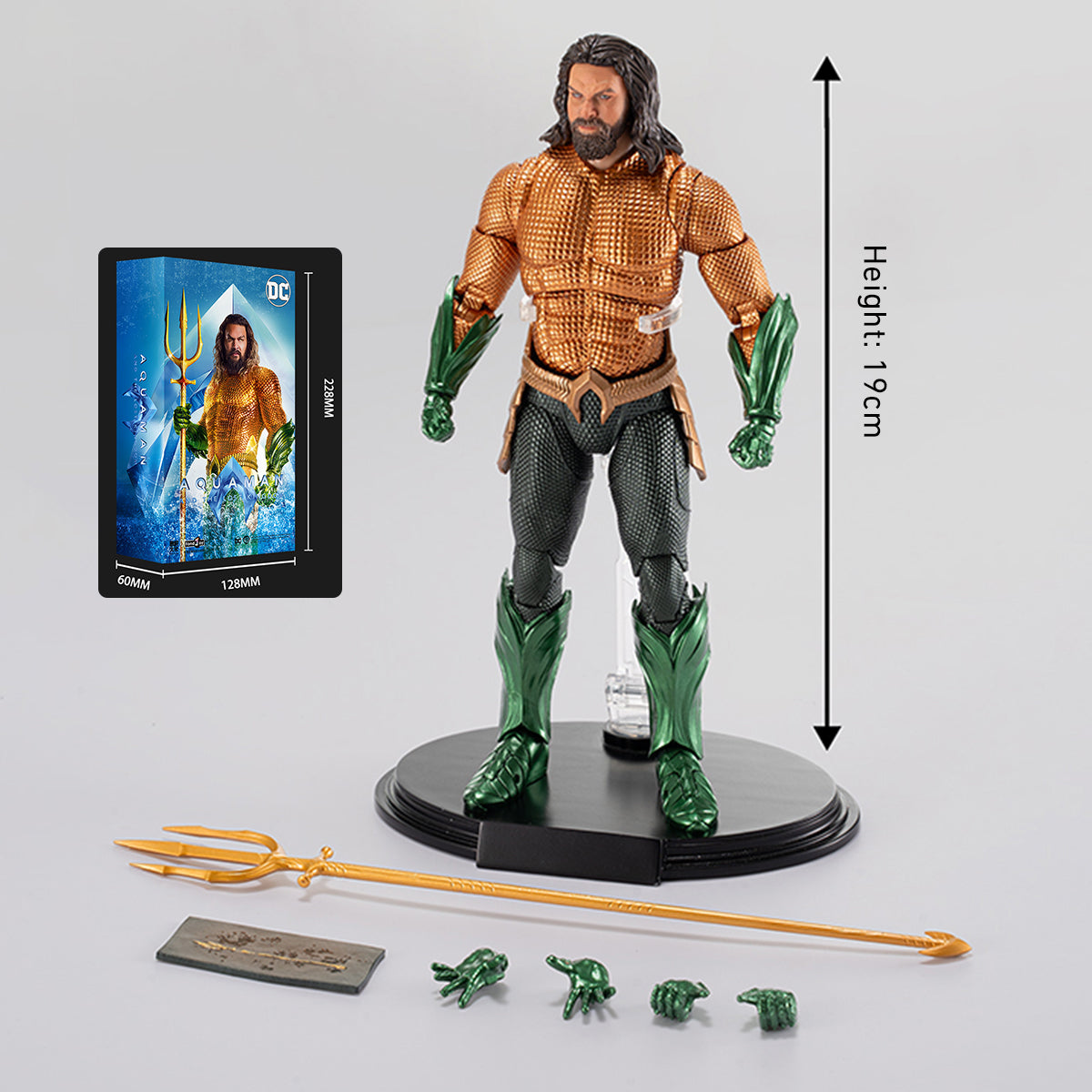 Fondjoy Full Set: Aquaman, 1:9 Scale Miniature Male Action Figurine