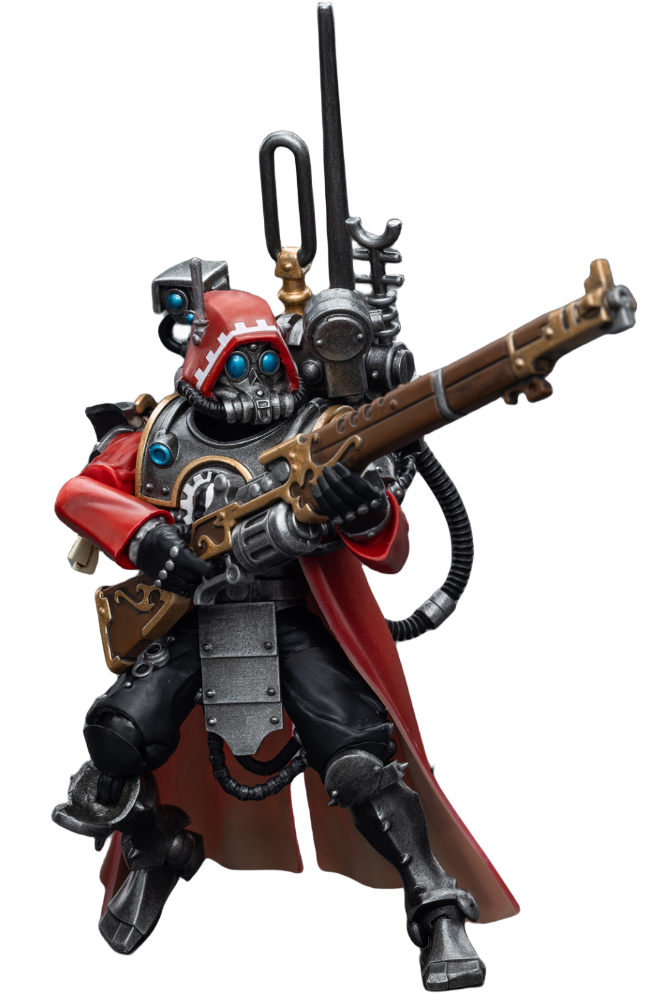 HiPlay JoyToy 40K Collectible Figure: Adeptus Mechanicus Skitarii Ranger with Data-Tether 1:18 Scale Action Figures JT7868 (Ranger with Data-Tether)