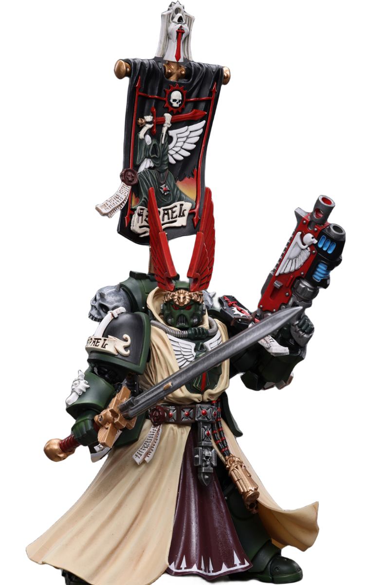 HiPlay JoyToy 40K Collectible Figure: Dark Angels Supreme Grand Master Azrael 1:18 Scale Action Figures JT7899 (Azrael)