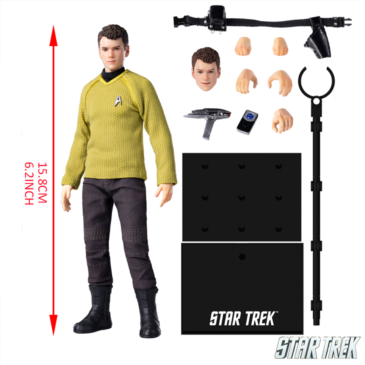 HIYA Star Trek Chekov Action Figure Exquisite Super Series