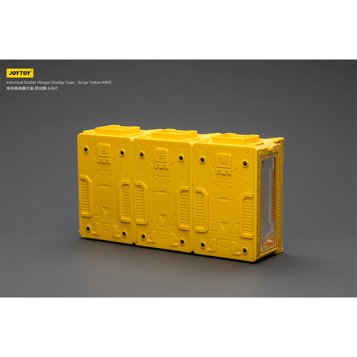 JOYTOY Individual Soldier Hangar Display Case Surge Yellow Ash Yellow Armor White 1/25 Scale Fit JOYTOY Series Action Figure