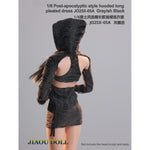 JIAOUDOLL Ruched Post-Apocalyptic Style Long Dress JO25X-05 Doll Clothes Accessory Fit 1/6 Scale 12-inches Figure
