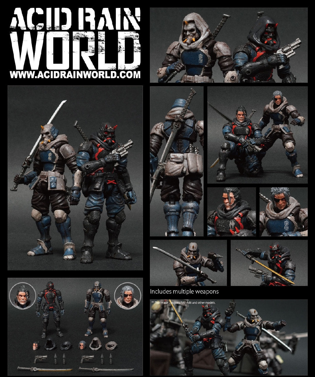 Toys Alliance Acid Rain Misshaku & Naraen FAV-A46 1/18 Scale Action Figures