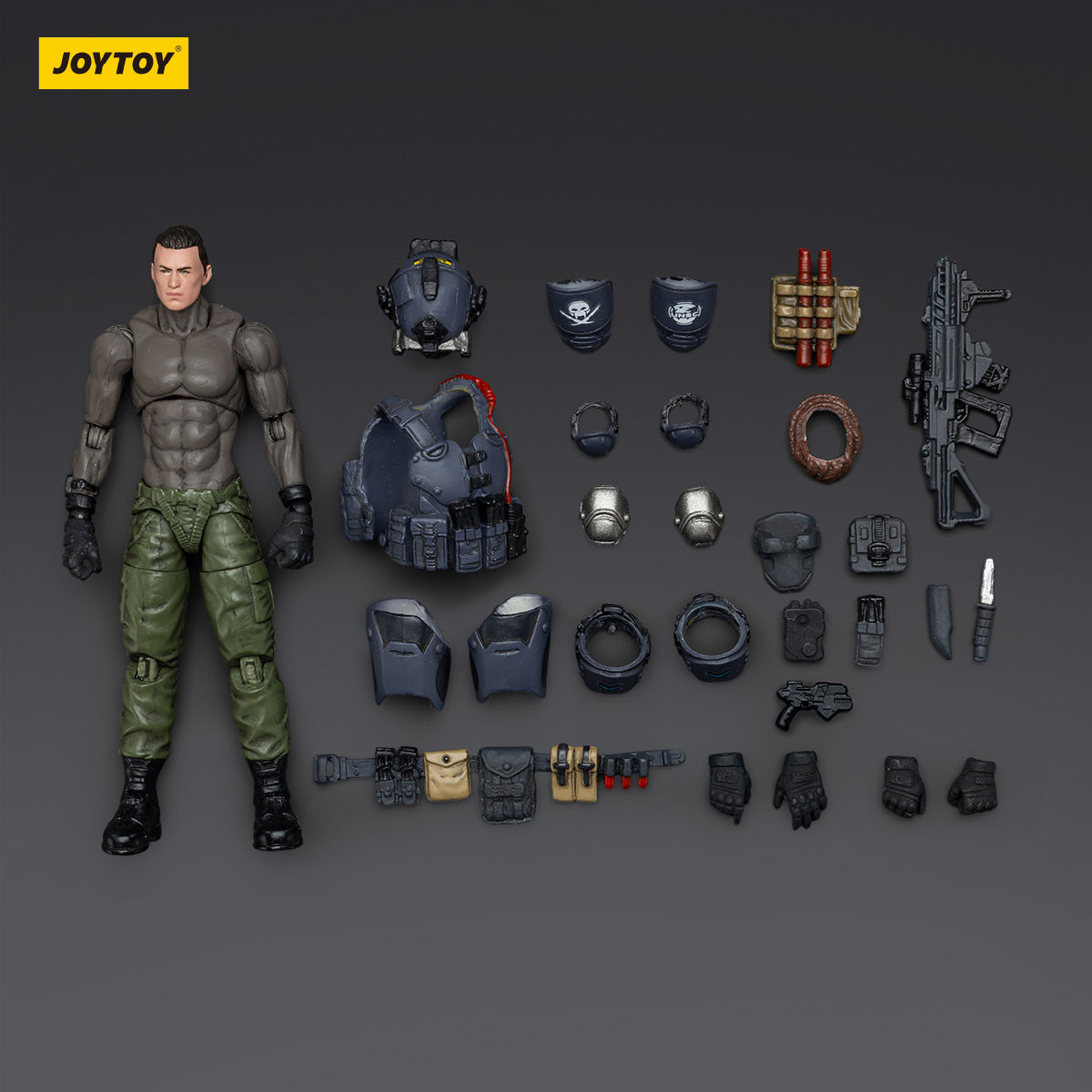 (Only Shipped to the US) JOYTOY Stellar Scar Assault Team Ghostmanganese JT01918 1/18 Scale Action Figure