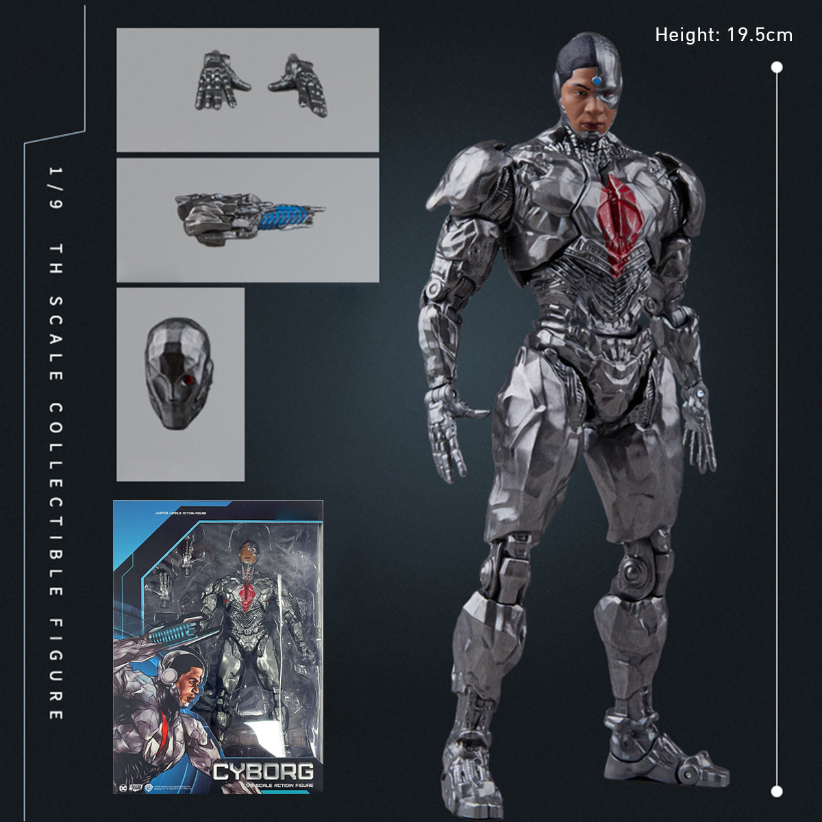 (Only Shipped to the US) Fondjoy Movie Series Cyborg 1/9 Scale Action Figure