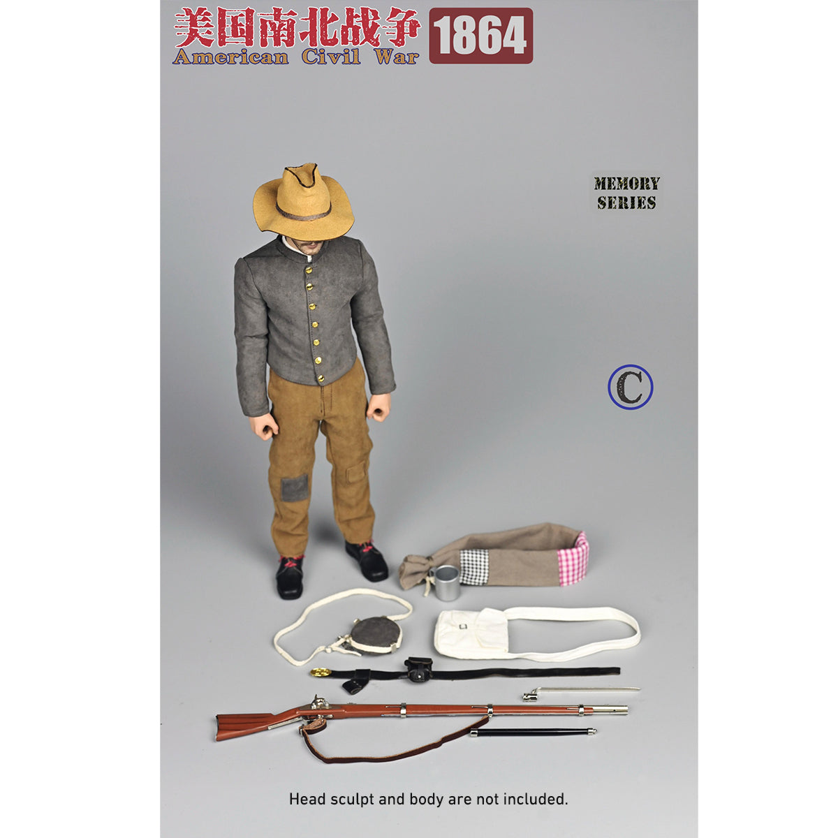 QORANGE QOTOYS American Civil War 1864 Accessory Pack for 1/6 Scale 12-inches Action Figurine