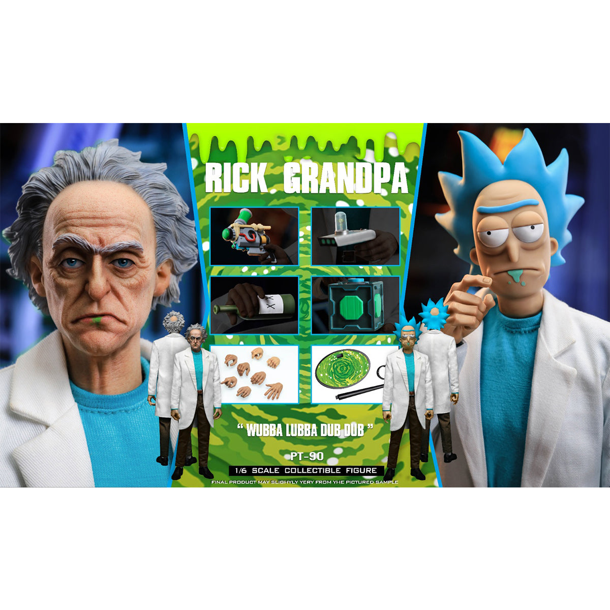 PRESENT TOYS Rick Grandpa Action Figures