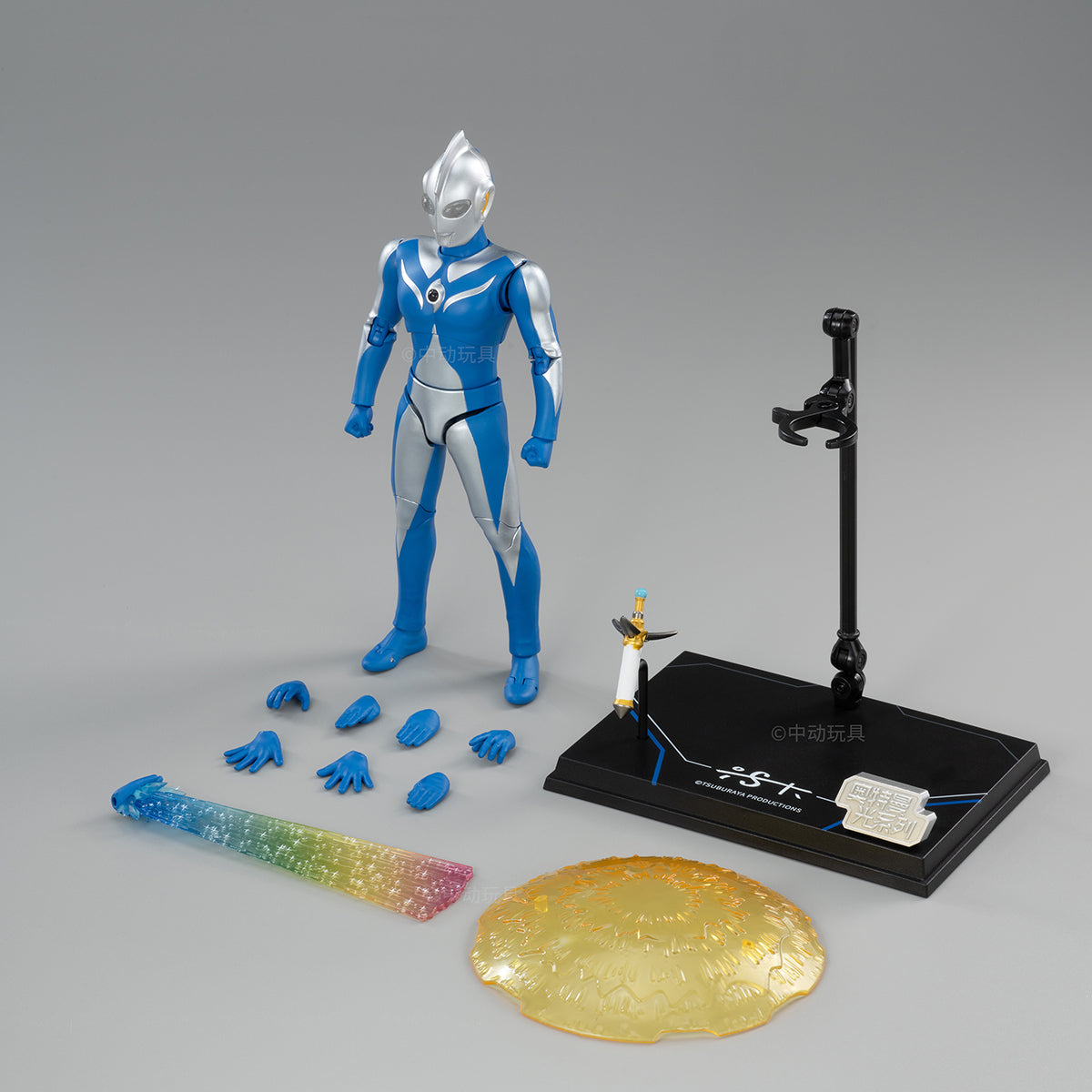 ZD Toys 1/10 Belial Atrocious & Ultraman Cosmos Luna Mode & Ultraman Belial & Ultraman Dyna, All Luminous Version Action Figures