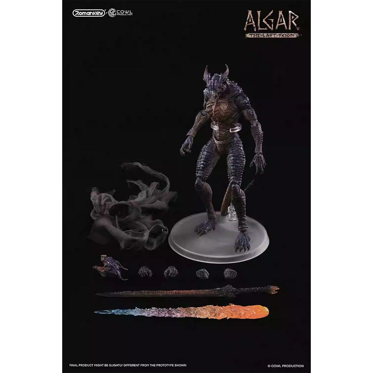 Romankey X COWL The Last Scion Algar The First Receiver Action Figure
