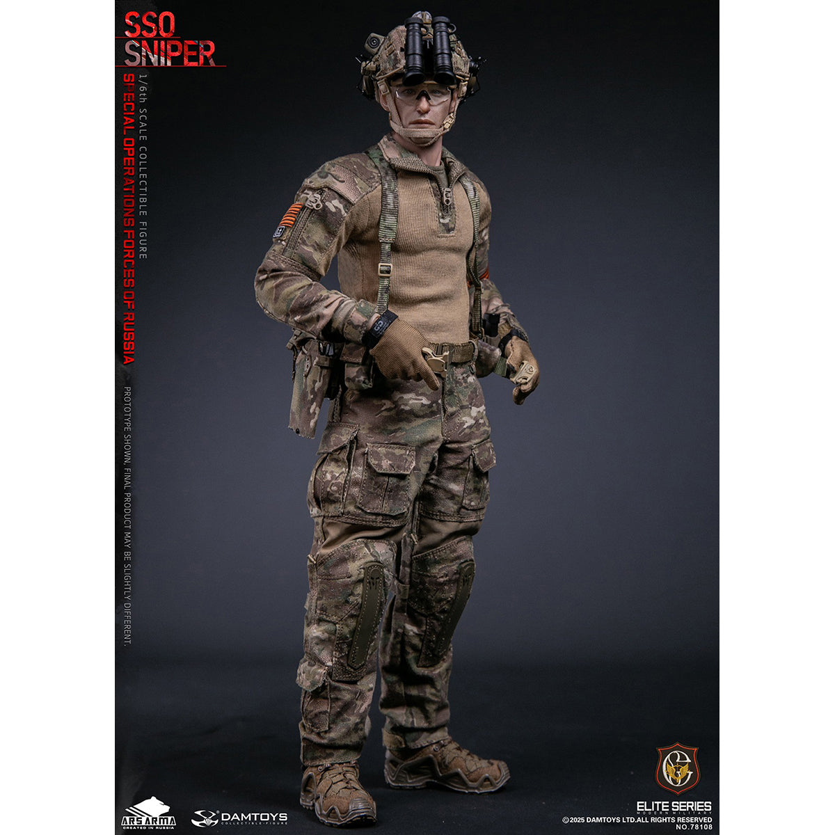 DAMTOYS & ARS ARMA 1/6 Special Operations Forces Of Russia (SSO) Sniper Action Figures