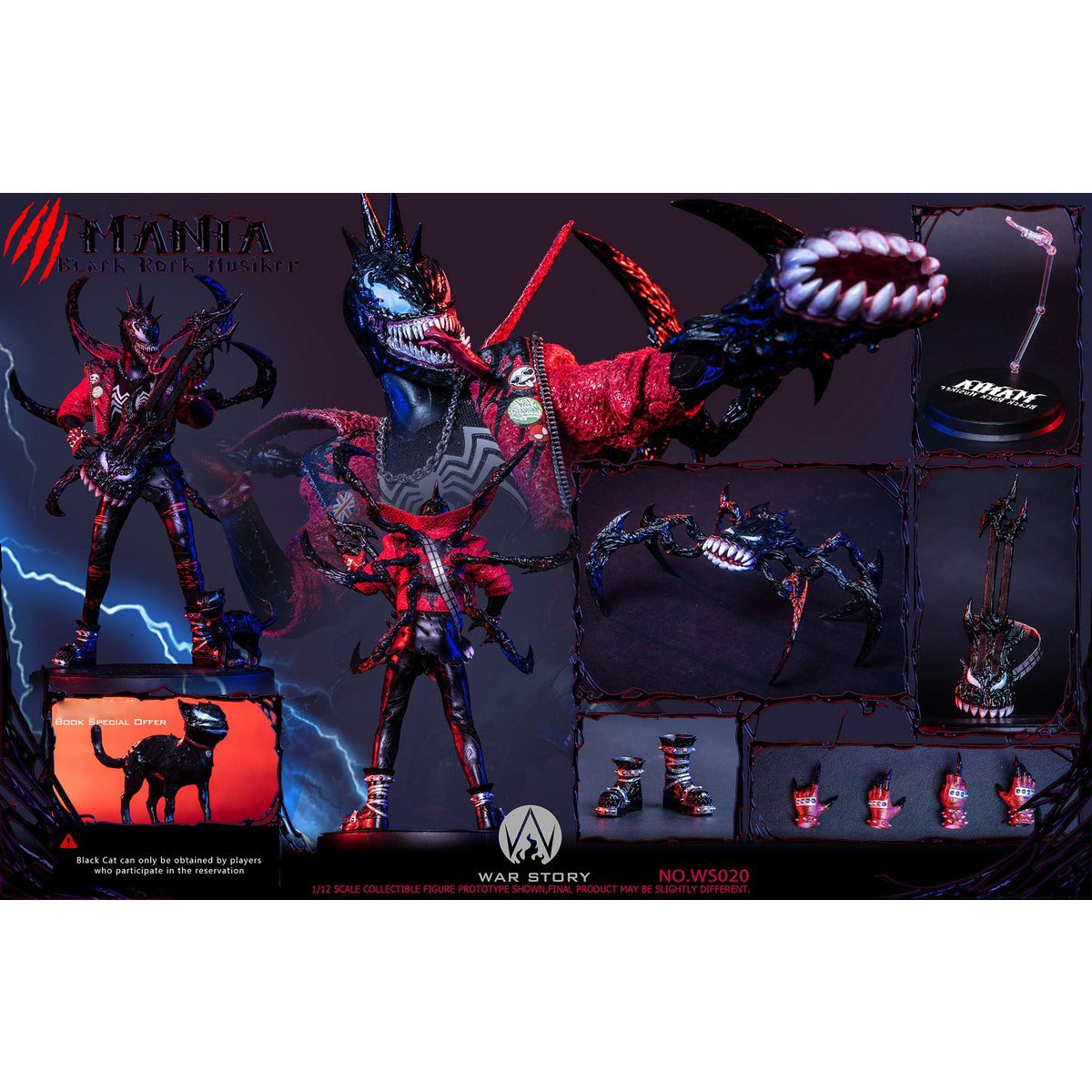 War Story Black Rock Musician Mania Action Figure