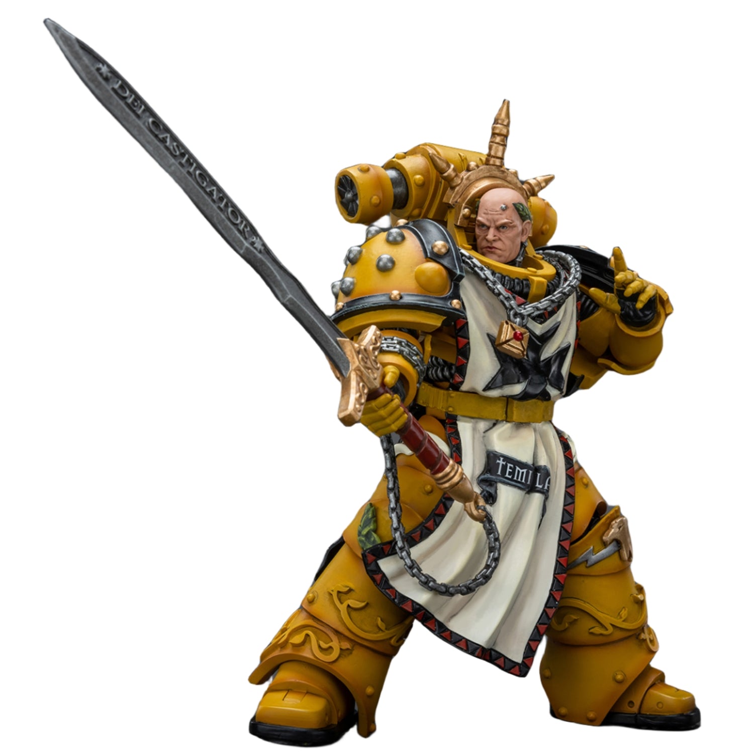 HiPlay JoyToy Warhammer The Horus Heresy Collectible Figure: Imperial Fists Sigismund, First Captain of The Imperial Fists 1:18 Scale Action Figures JT9237