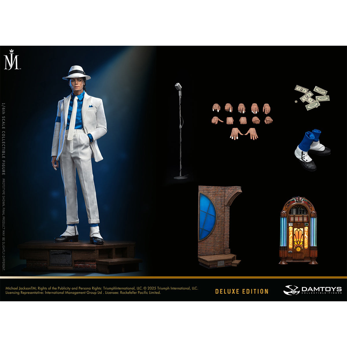 DAMTOYS NO.DMS048S Michael Jackson: Smooth Criminal - Tribute to the Classics 1/6 Scale Action Figure