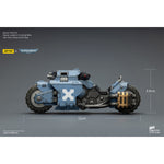 JOYTOY Warhammer 40K Raven Guard/Space Wolves/Blood Angels Raider-pattern Combat Bike with twin-linked bolt rifles (JT03776) 1/18 Scale Action Figure Vehicle Set