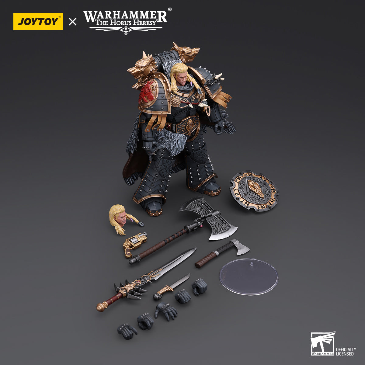 (Only Shipped to the US) JOYTOY The Horus Heresy Space Wolves Leman Russ Primarch of the VIth Legion JT6137 Warhammer 1/18 Action Figure