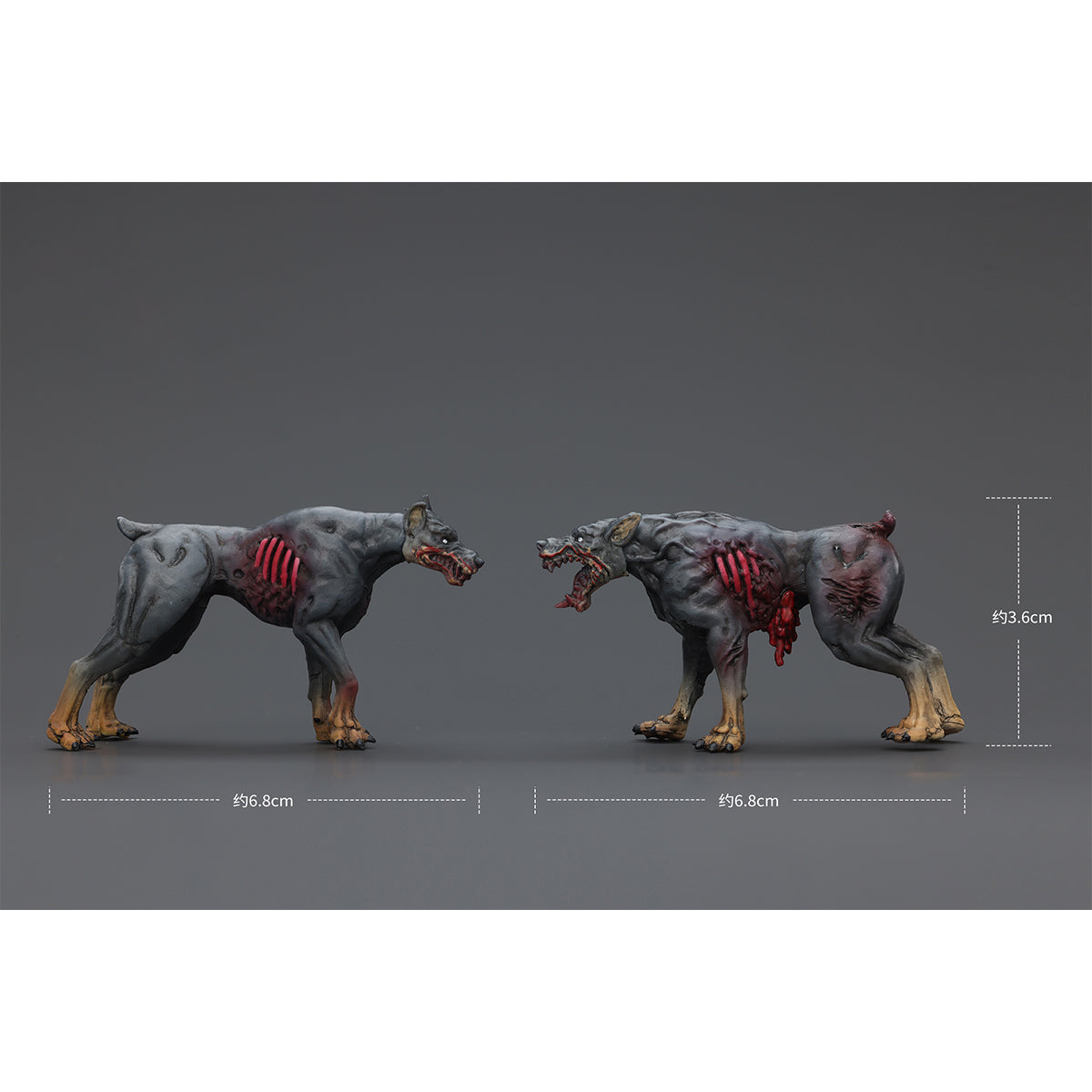 (Only Shipped to the US) JOYTOY 1/12 Dark Source Zombie Fiqure Zombie Police Dogs JT01642 Scene Base For Action Figurine