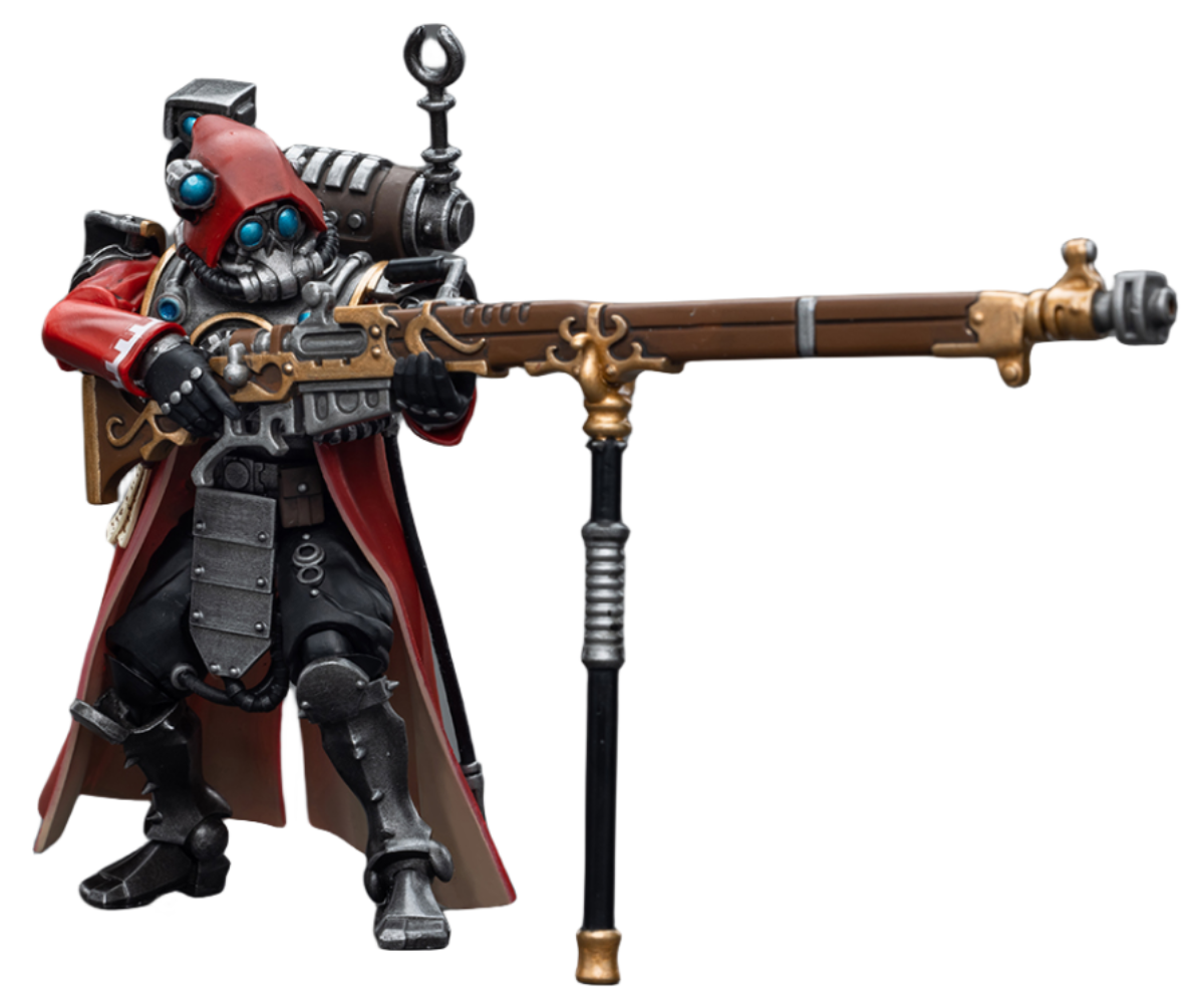 HiPlay JoyToy 40K Collectible Figure: Adeptus Mechanicus Skitarii Ranger with Transuranic Arquebus 1:18 Scale Action Figures JT7851 (Ranger with Transuranic Arquebus)