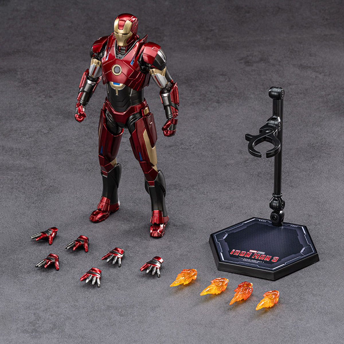 Figuras de acción de Iron Men MK16 de ZD Toys, versión no luminosa