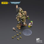 JOYTOY Warhammer Death Guard Lord of Virulence with Power Fist and Twin Plague Spewer & Foul Blightspawn with Plague Sprayer 1/18 Scale Action Figure