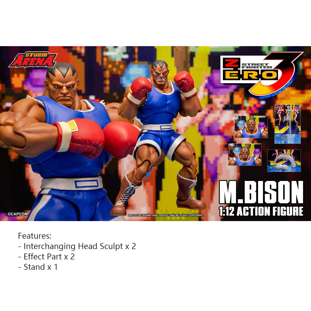 Storm Collectibles Storm Arena Street Fighter Alpha 3: Balrog (SFSA09) 1/12 Scale Action Figure