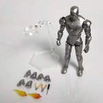 Figurine de collection ZD Toys série anniversaire : Iron Man MK2, édition illuminée, hauteur 18 cm