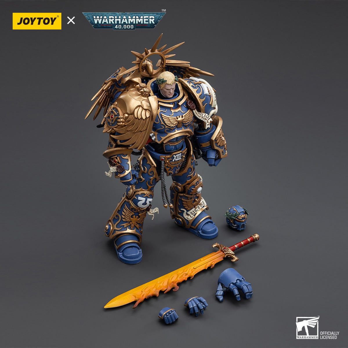 (Only Shipped to the US) JOYTOY Ultramarines Primarch Roboute Guilliman Warhammer 1/18 Scale Action Figure