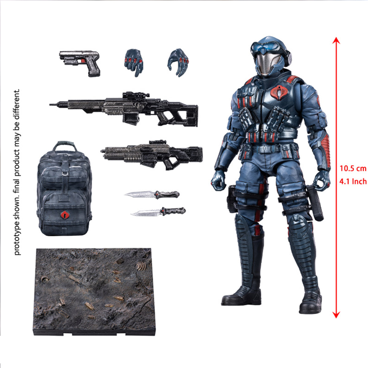HIYA 1/18 Scale G.I. Joe: Cobra Viper EMG0156 Exquisite Mini Series Action Figure