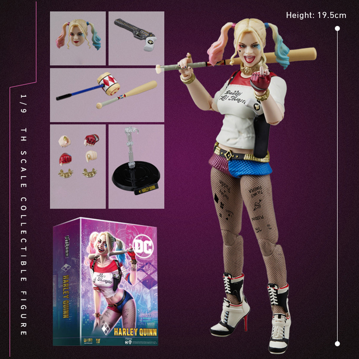 HiPlay Fondjoy Full Set: The Clown's Girl, 1:9 Scale Miniature Action Figure