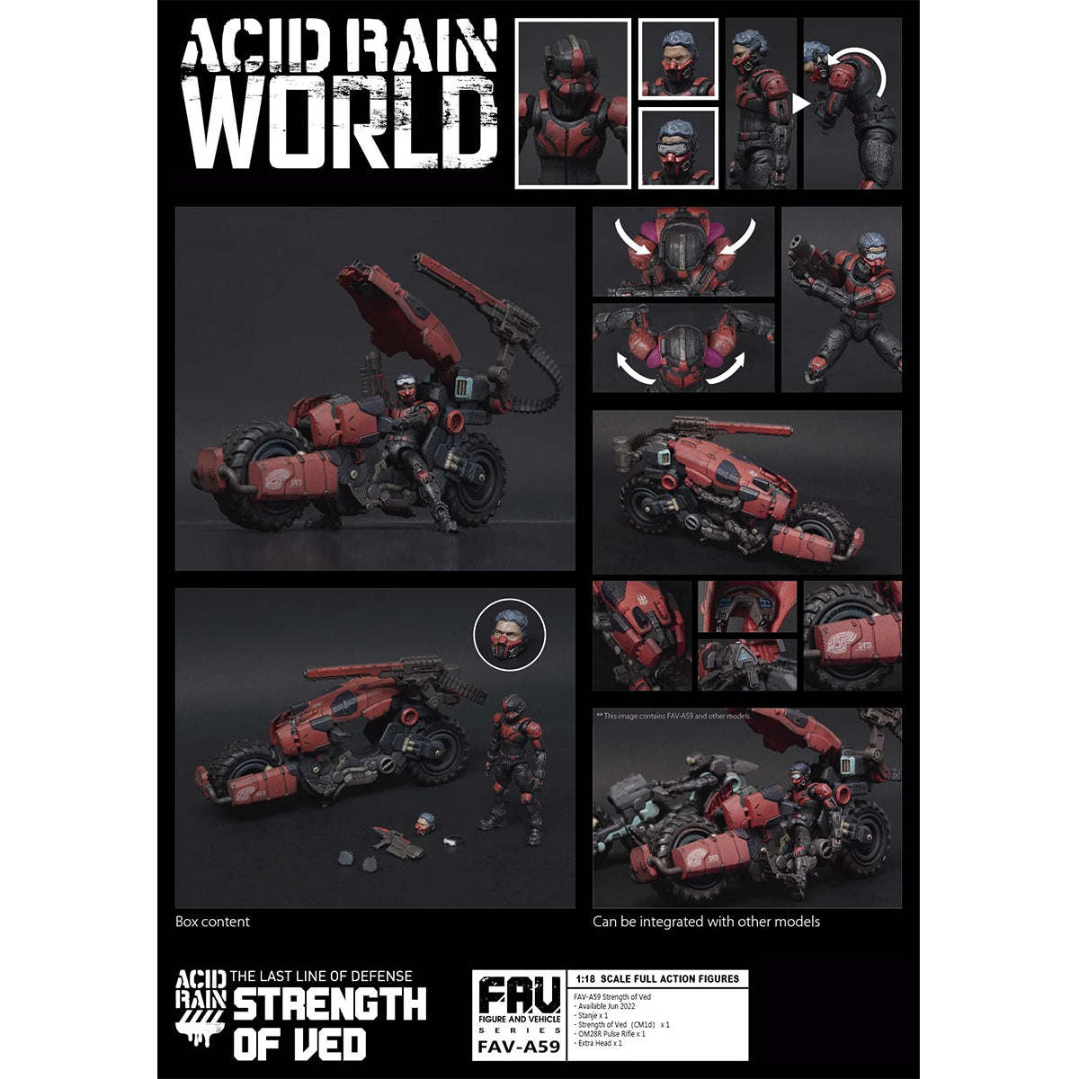 Figurine articulée Force de Ved Acid Rain World de TOY ALLIANCE