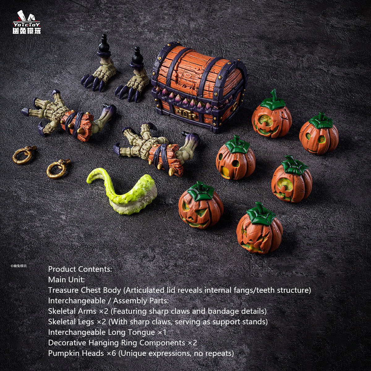 YOTOTOY Studio Pumpkin Hunter YTBD-004 Articulated Chest Monster Collectible Figure