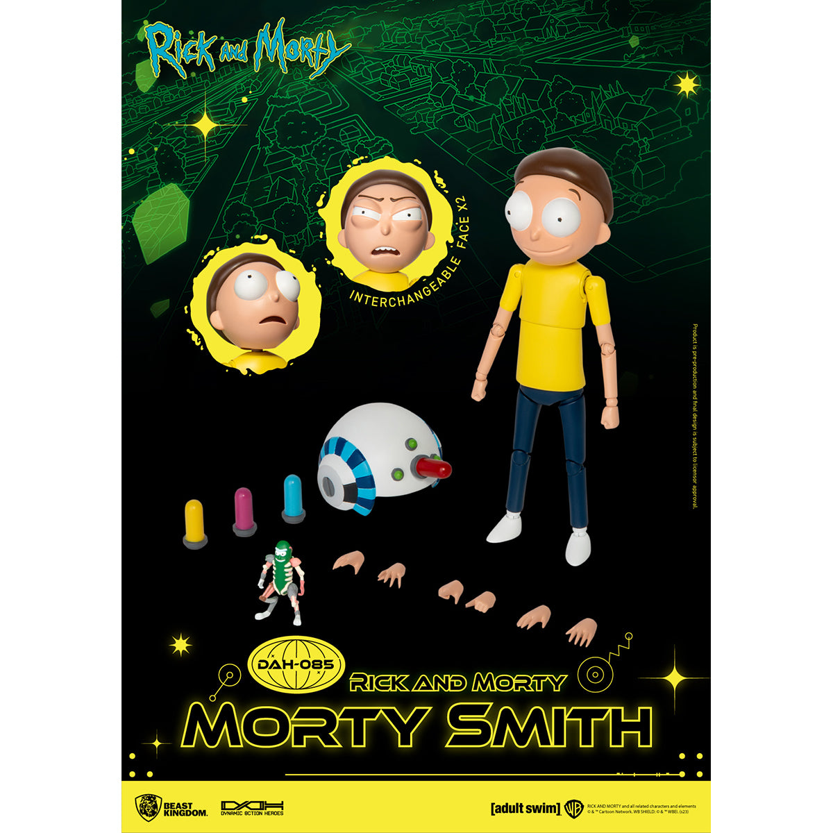 Beast Kingdom DAH-085 Rick and Morty Morty Smith Action Figure