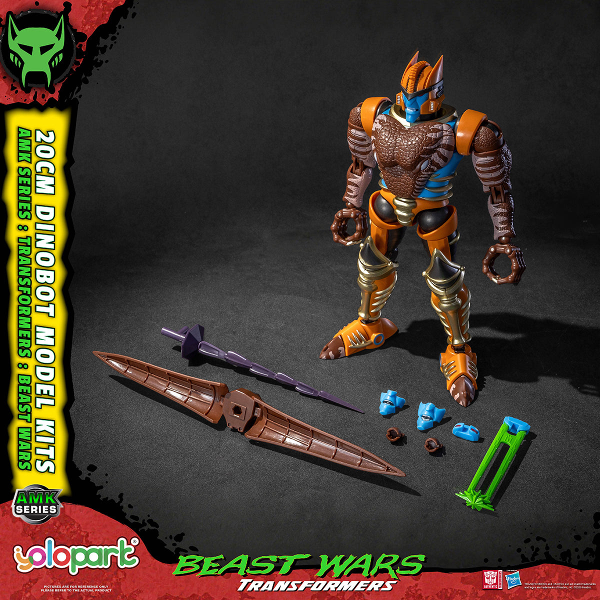 Yolopark AMK Series Transformers: Beast Wars - Dinobot AMKBWDB Pre Easy-Assembly Model Kits