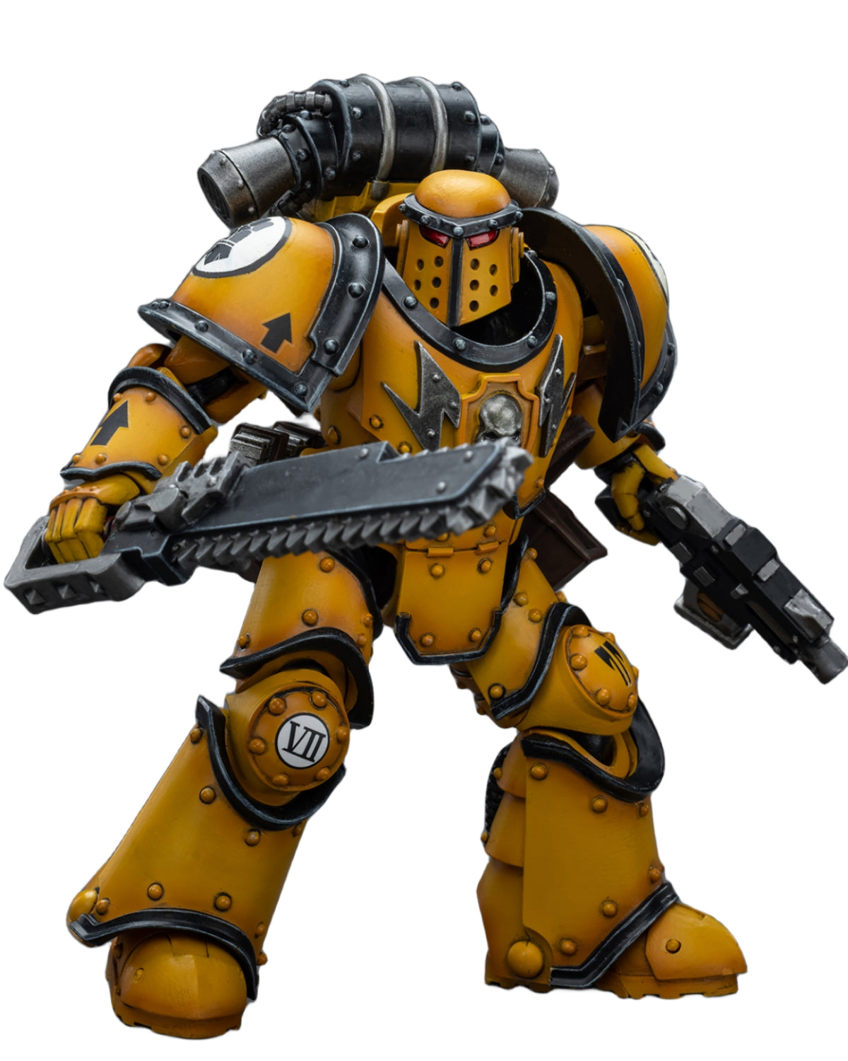 HiPlay JoyToy 40K Collectible Figure: Imperial Fists Legion MkIII Despoiler Squad Legion Despoiler with Chainsword 1:18 Scale Action Figures JT9091