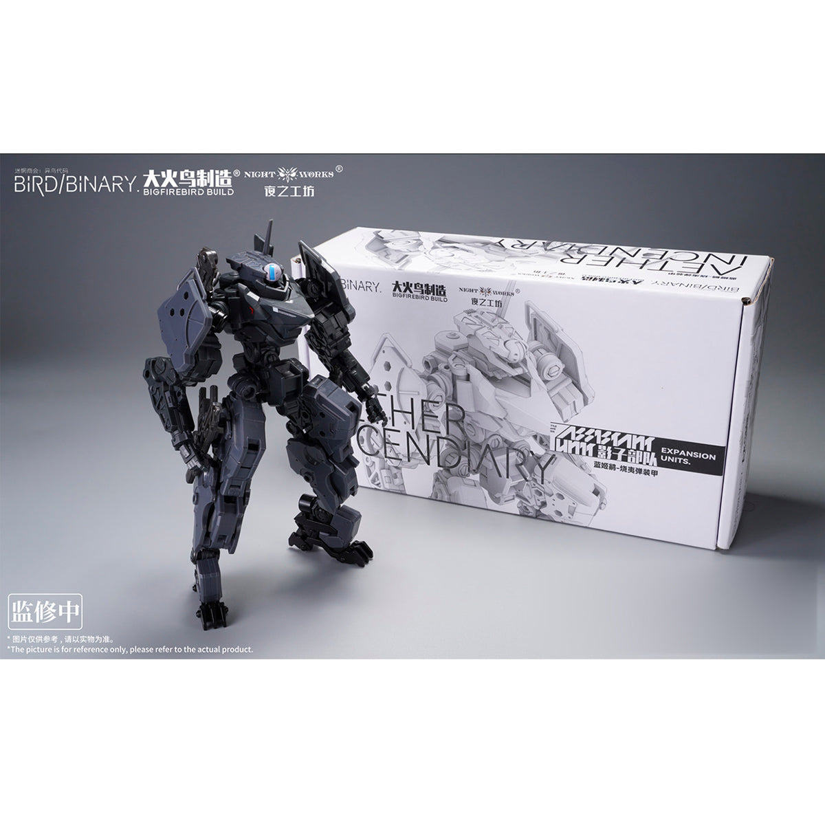Big Firebird, BIRD/BINARY Code Blue Flycatcher & Incendiary Armor Accessory Pack Set, Assembly Model Kits