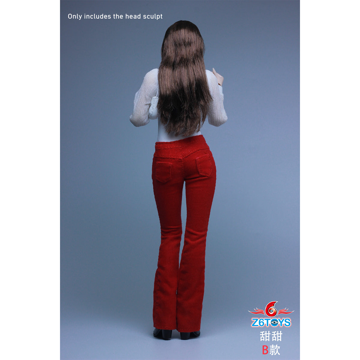 Z6TOYS Asian Movable-Eye Smiling Female Tiantian ZC021 Head Sculpt Accessory 1/6 Scale Fit Action Figure