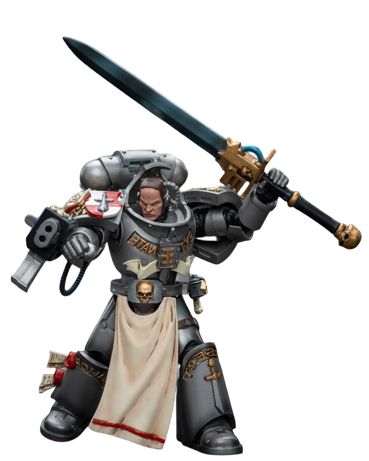 HiPlay JoyToy Warhammer 40K Collectible Figure: Grey Knights Strike Squad Justicar 1:18 Scale Action Figures JT8995