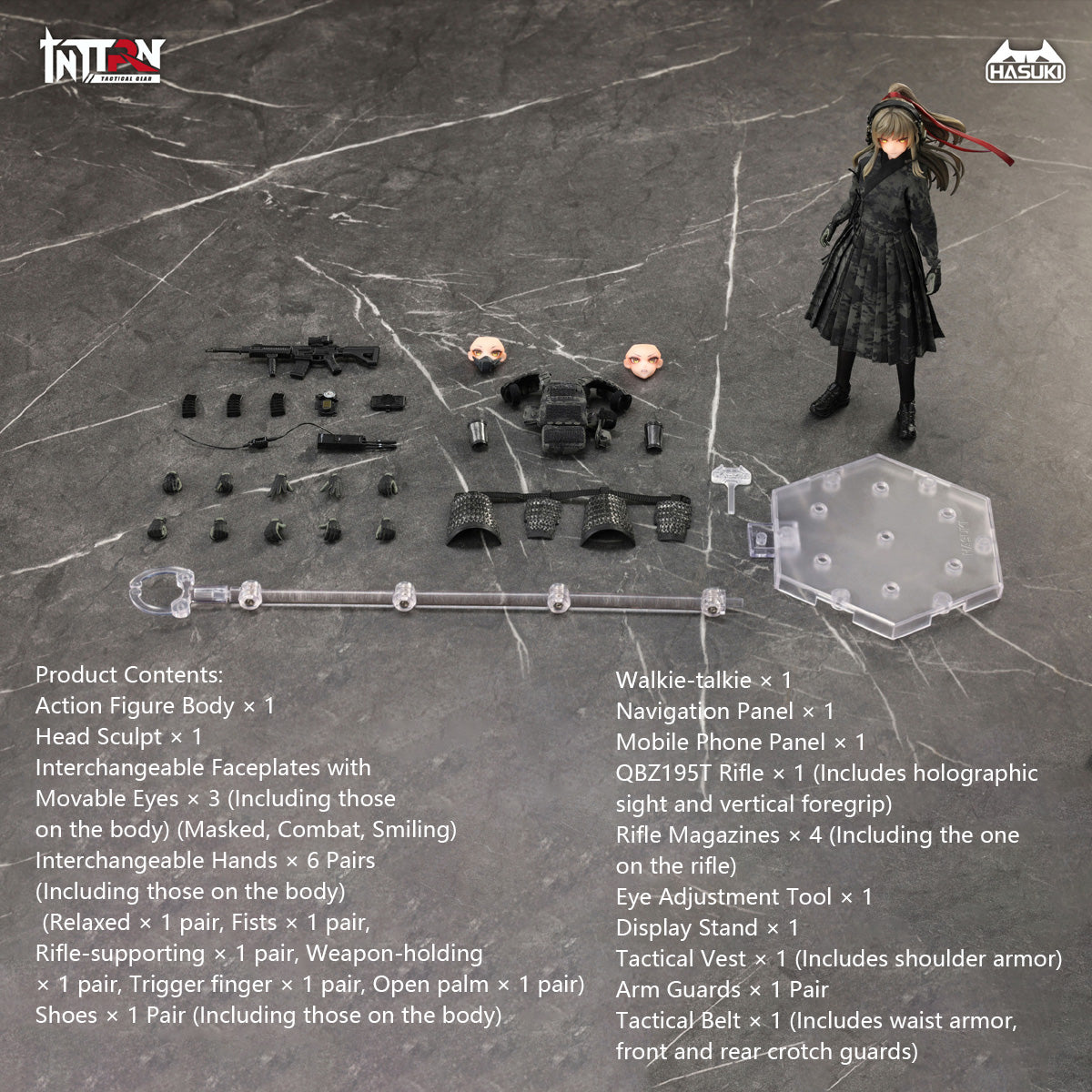 HASUKI PA014 Pocket Art Series Tactical Ming Jinwu Qianwei 1/12 Scale Action Figure Set