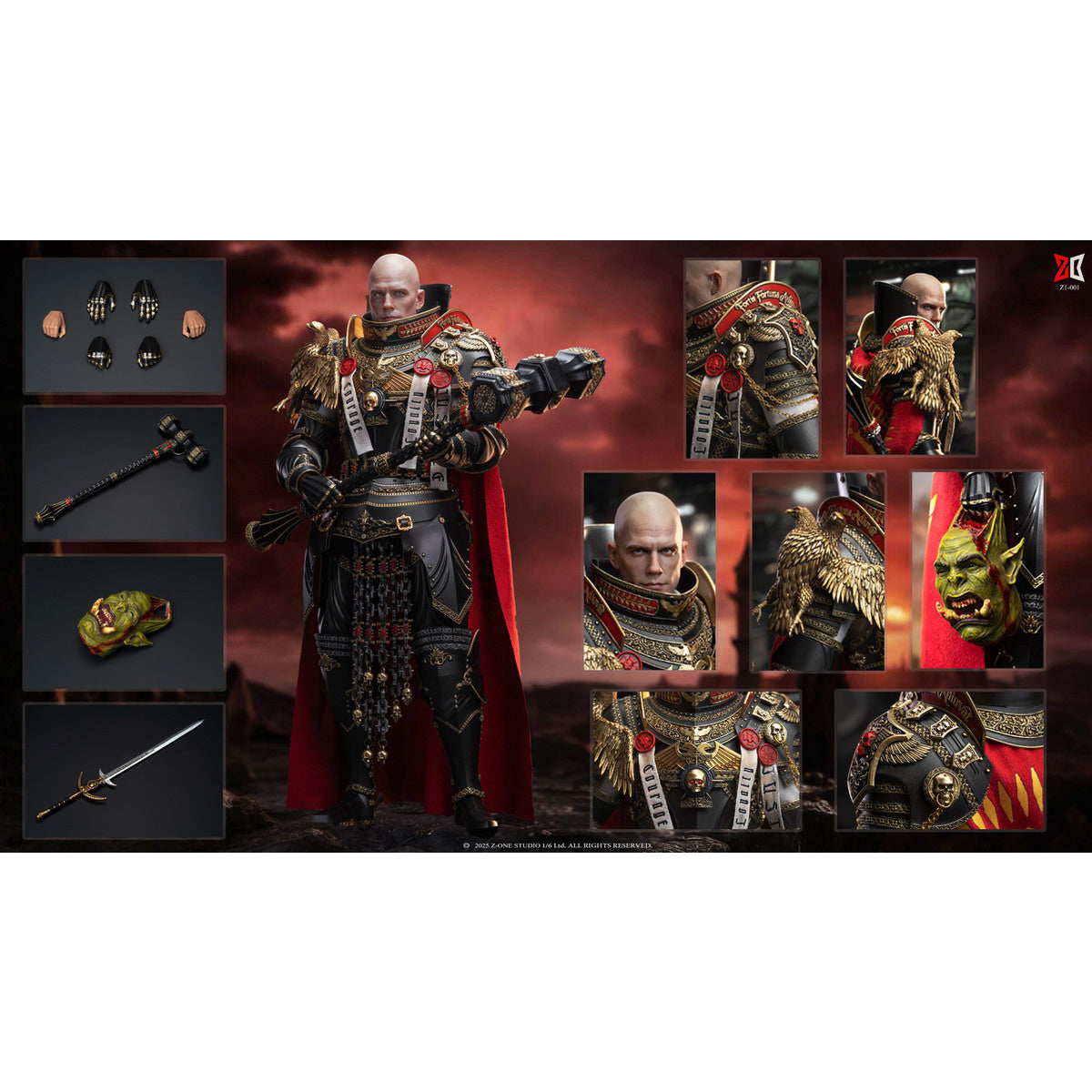 Z-ONE STUDIO Z1-001 Alloy Imperial Inquisitor - Martyr 1/6 Scale Actio