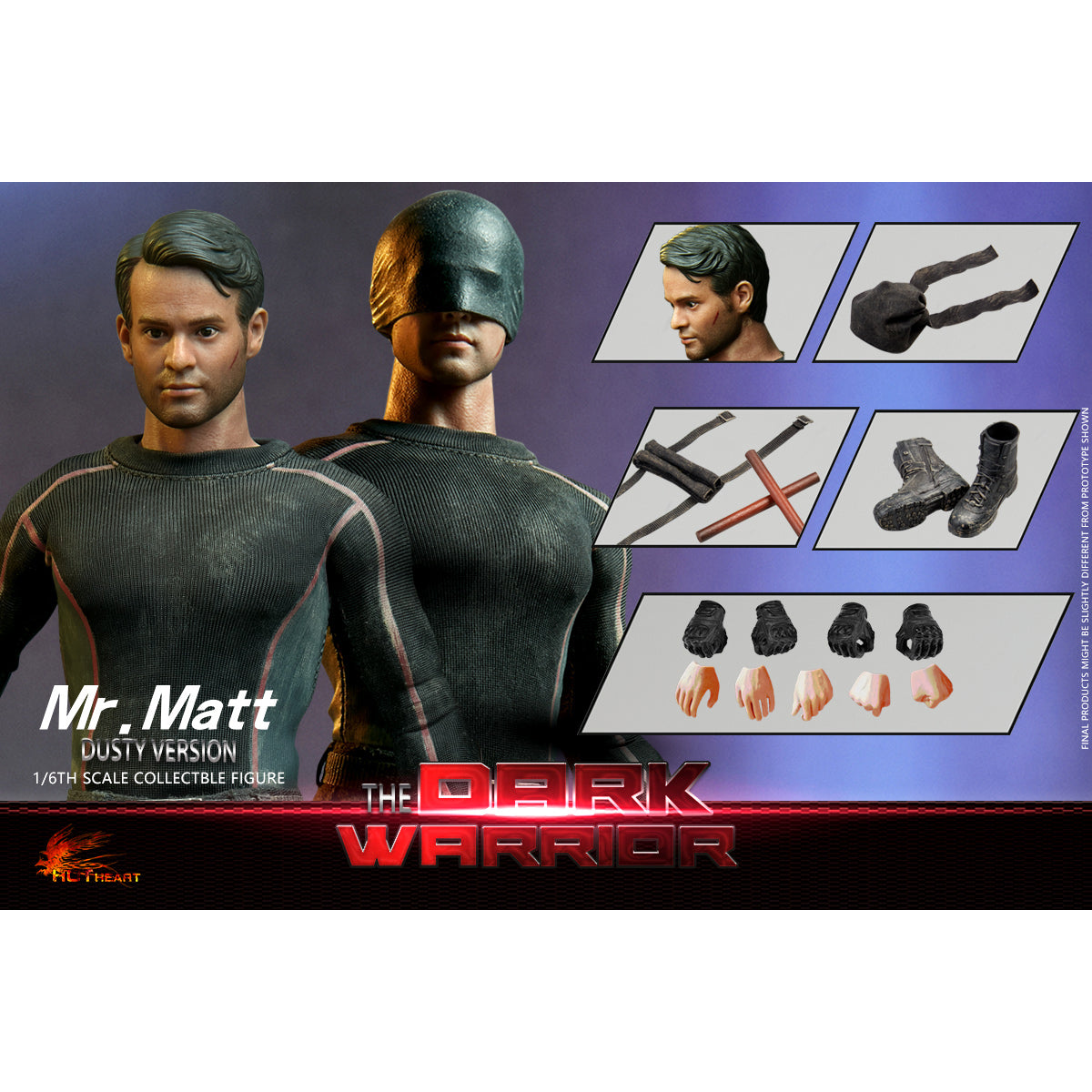 Hot Heart The Dark Warrior New Revision Dusty Edition Action Figures