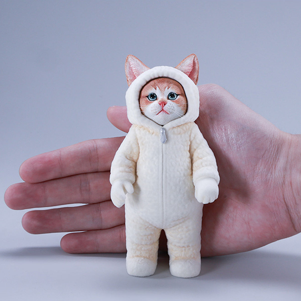 JXK, Fluffy Cat, Static Animal Figurine