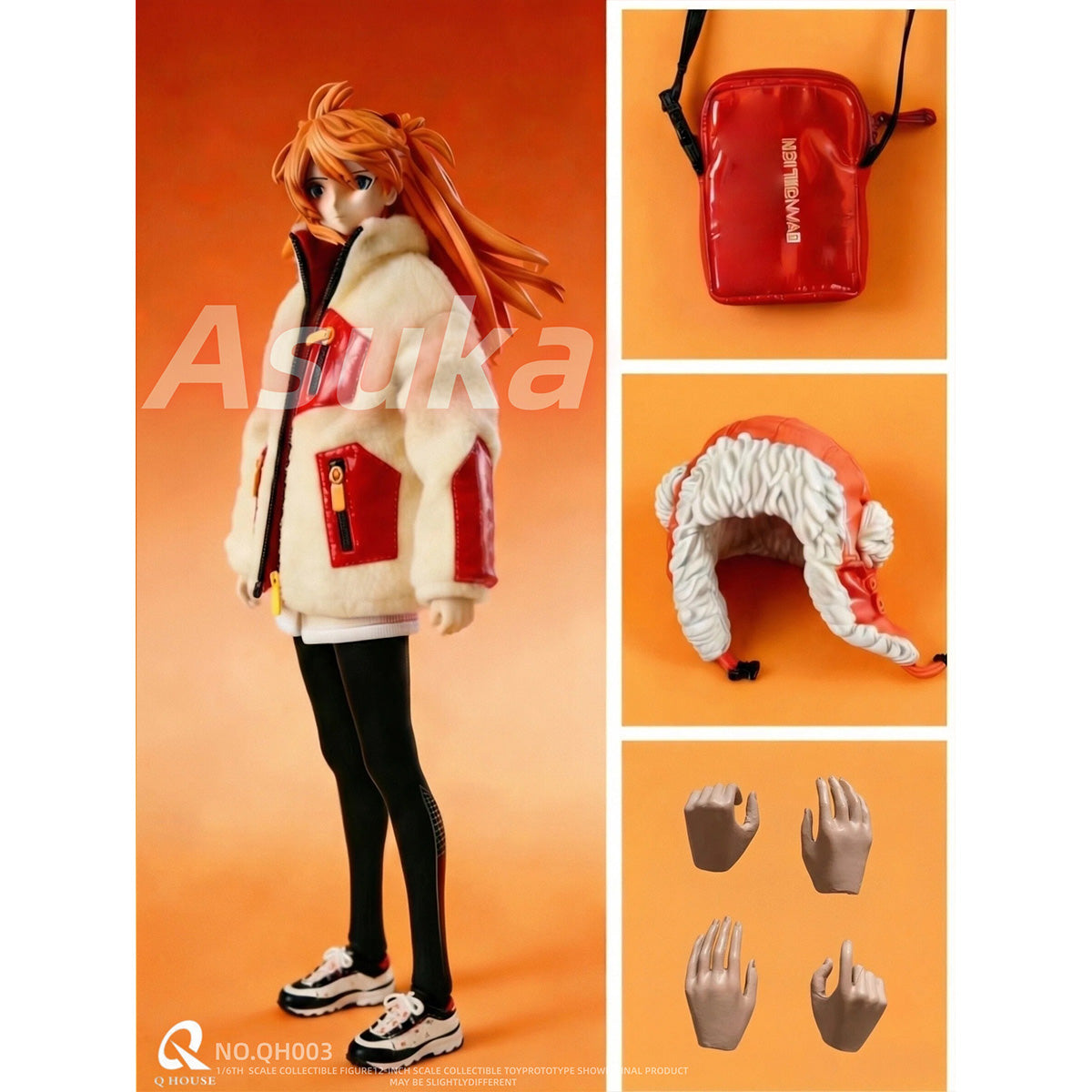 Q HOUSE Evangelion Shin Gekijouban: Q - Souryuu Asuka Langley QH003 1/6 Scale Action Figure Set
