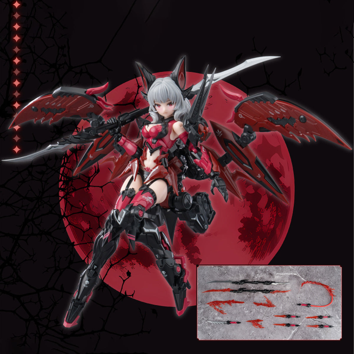 E-Model, Endless Night Camilla Normal Version, 1:12 Scale Plastic Model Kits